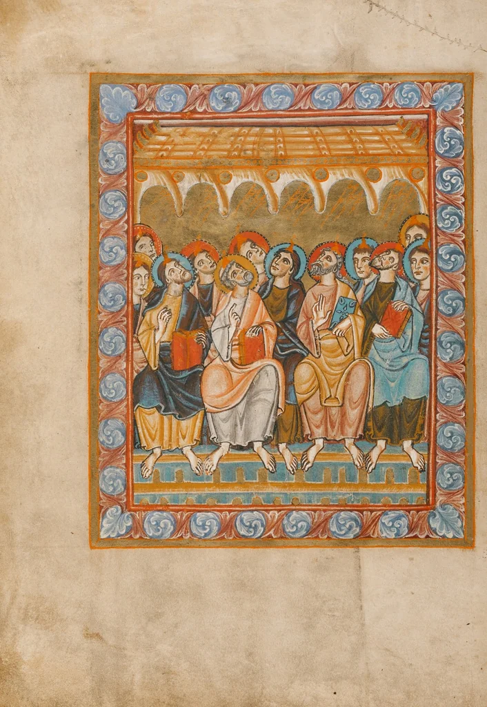 An illustration from Sacramentary, 1025, leaf 14