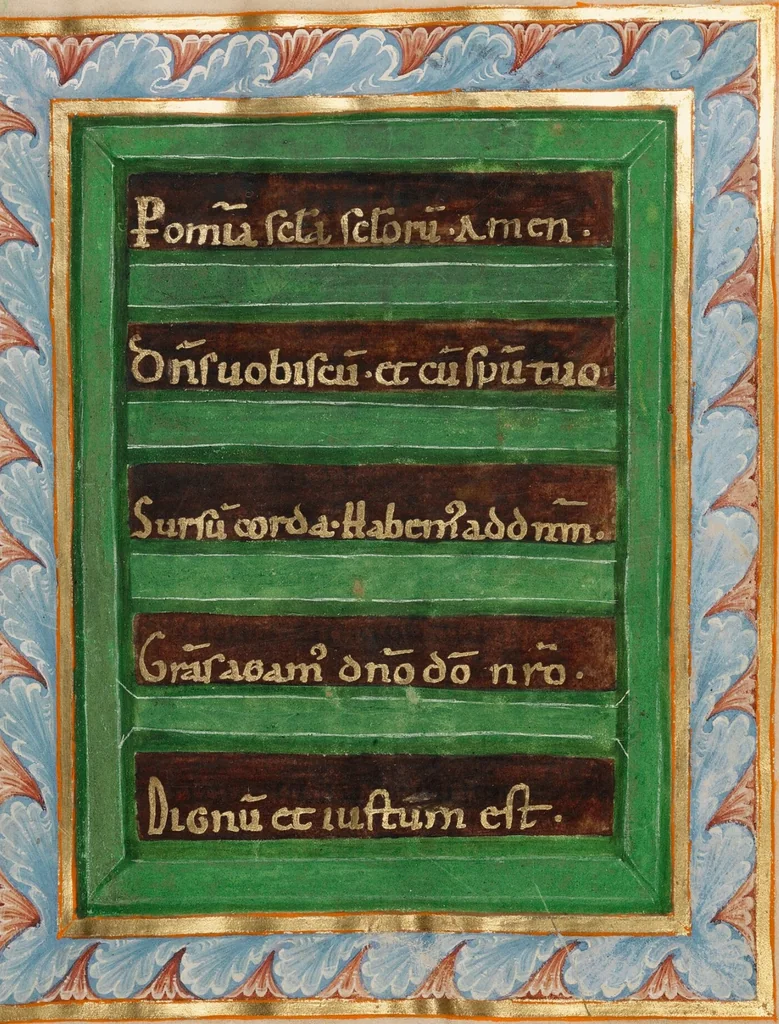 An illustration from Sacramentary, 1025, leaf 2