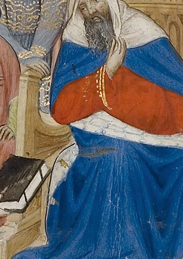 An illustration from Liber Alchandrei philosophi, 1405, leaf 2