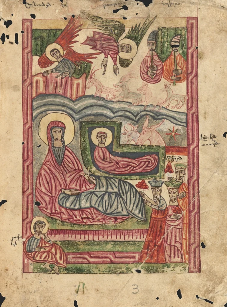 An illustration from Gospel Book, 1583, leaf 16