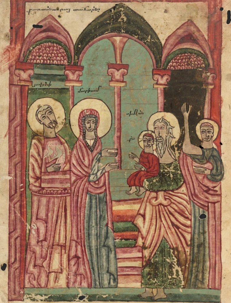 An illustration from Gospel Book, 1583, leaf 25