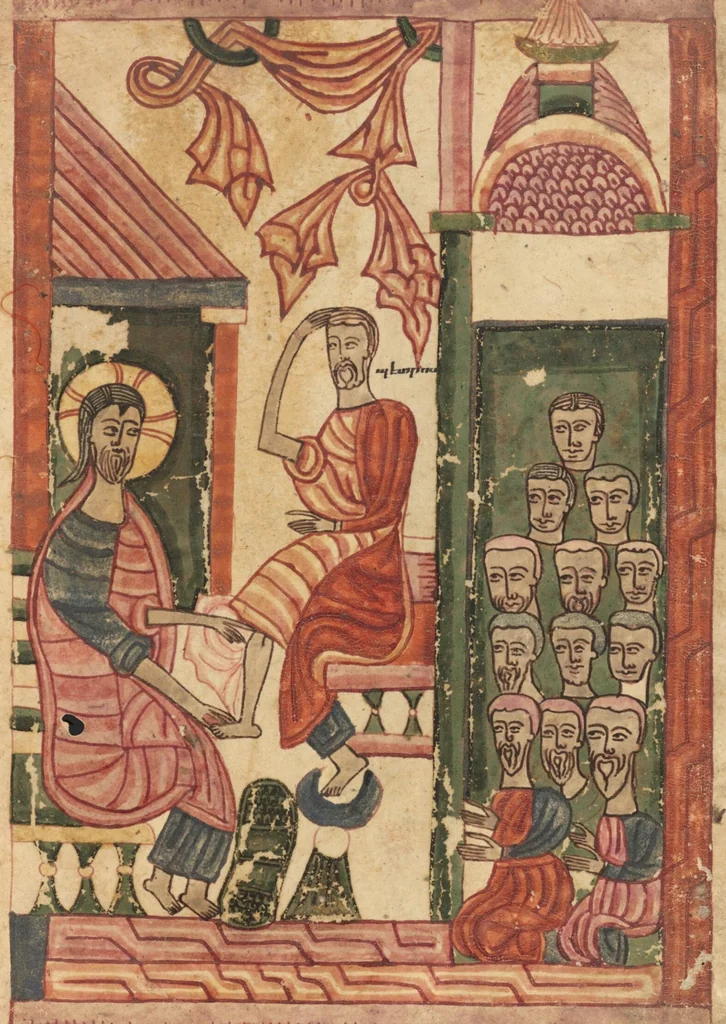 An illustration from Gospel Book, 1583, leaf 9