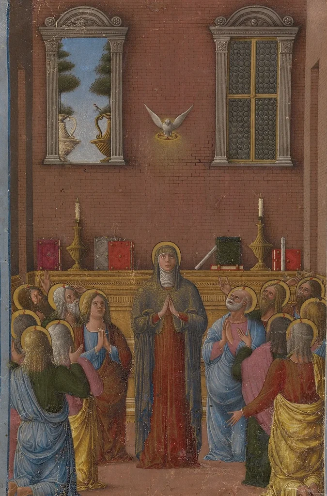 An illustration from Miniature from a Devotional or Liturgical Manuscript, 1460, leaf 1