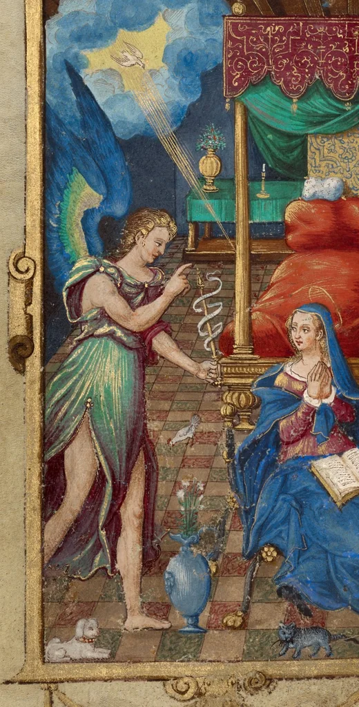An illustration from Book of Hours, 1544, leaf 13