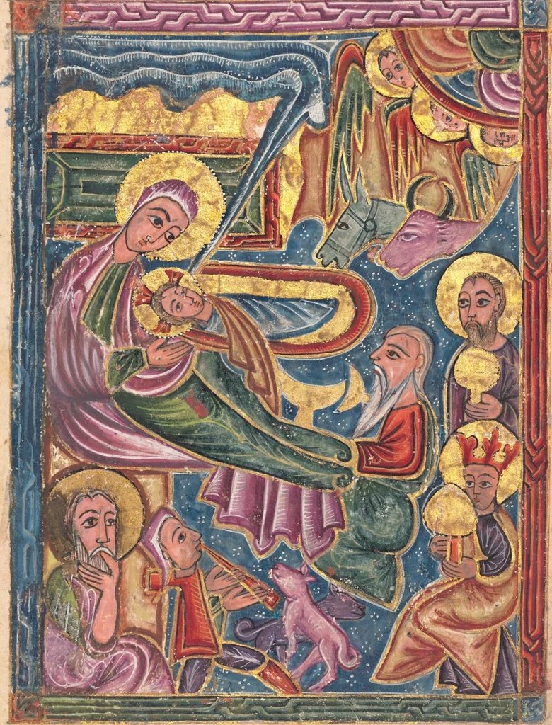 An illustration from The Nativity with the Adoration of the Shepherds and Magi, 1615, leaf 1