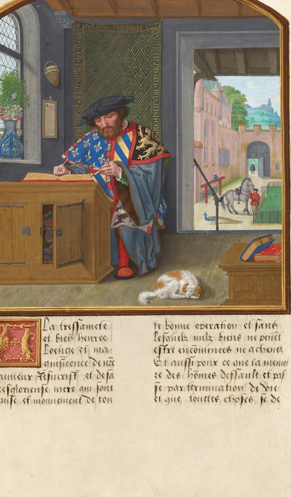 An illustration from Livre des faits de Jacques de Lalaing, 1530, leaf 18