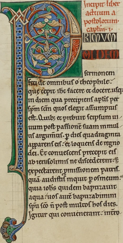An illustration from New Testament (with Canons of Priscillian), 1170, leaf 18