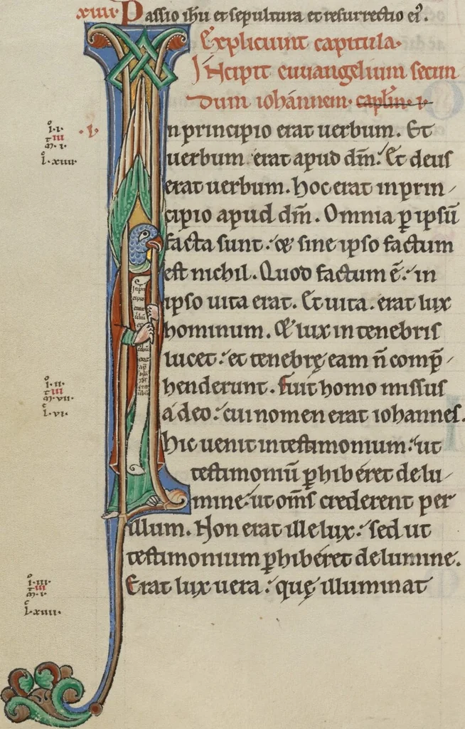 An illustration from New Testament (with Canons of Priscillian), 1170, leaf 20