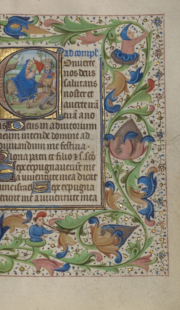 An illustration from Book of Hours, 1450, leaf 27