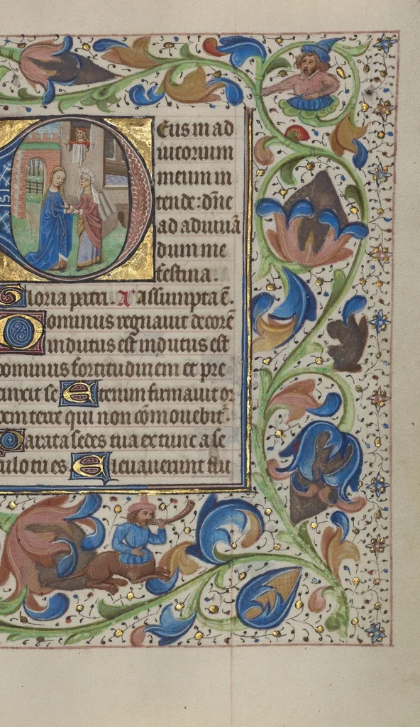 An illustration from Book of Hours, 1450, leaf 34