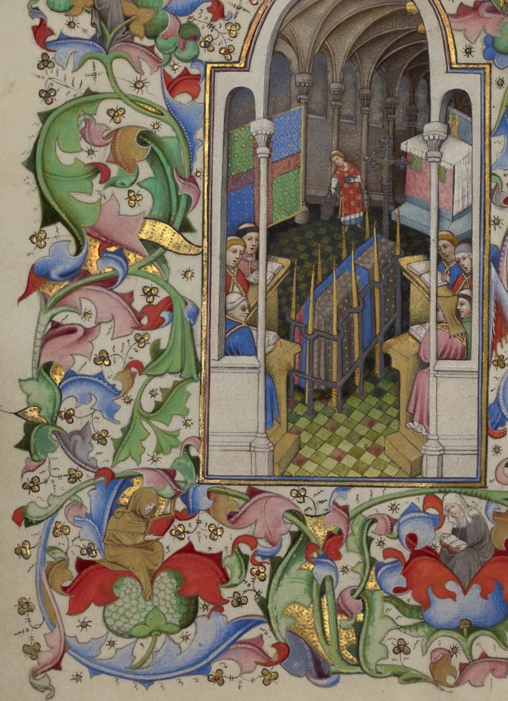 An illustration from Book of Hours, 1450, leaf 36