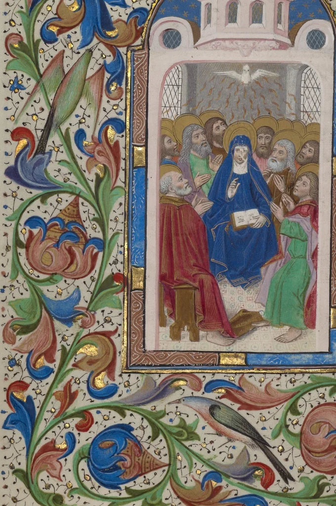 An illustration from Book of Hours, 1450, leaf 37