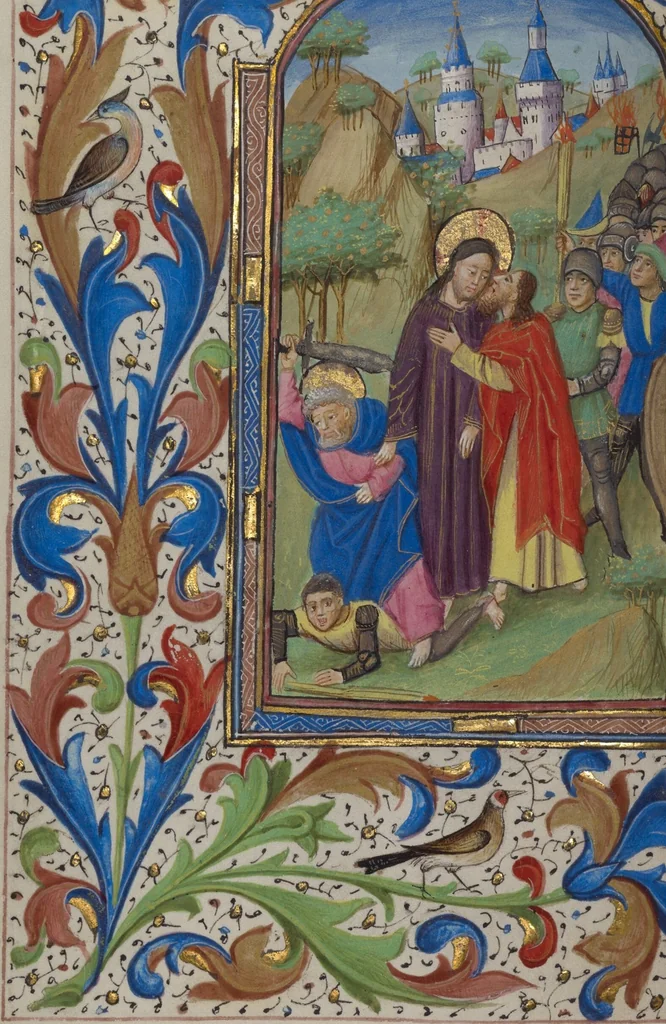 An illustration from Book of Hours, 1450, leaf 46