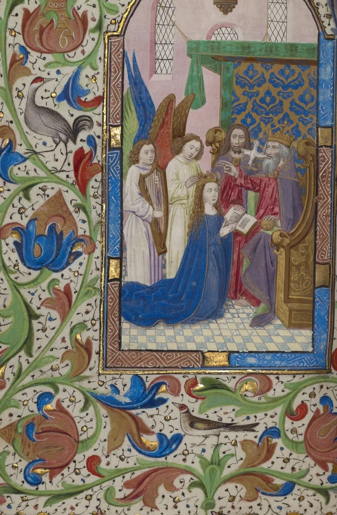 An illustration from Book of Hours, 1450, leaf 47