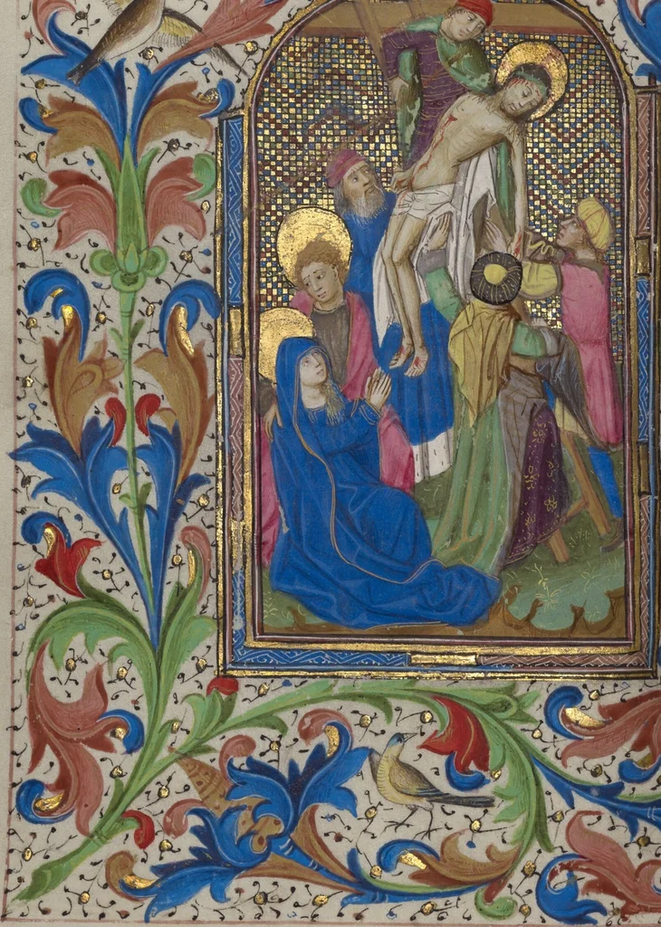 An illustration from Book of Hours, 1450, leaf 49