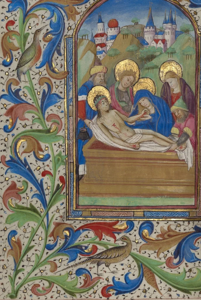 An illustration from Book of Hours, 1450, leaf 50