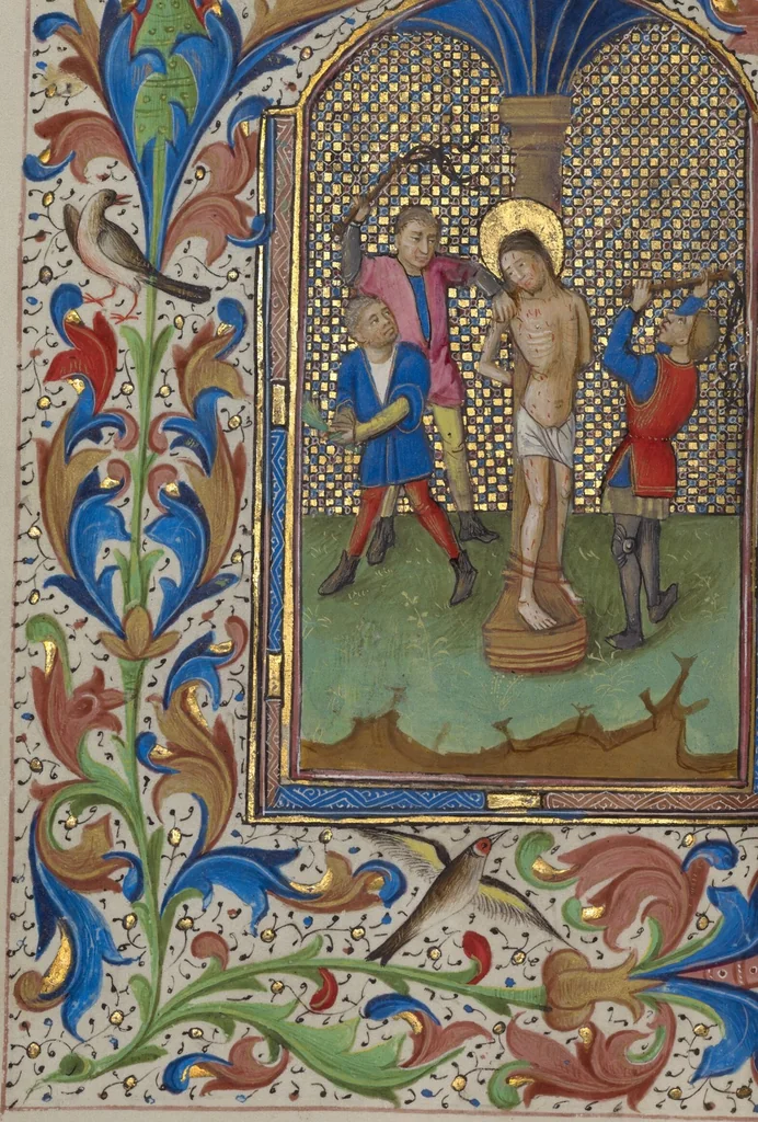 An illustration from Book of Hours, 1450, leaf 51