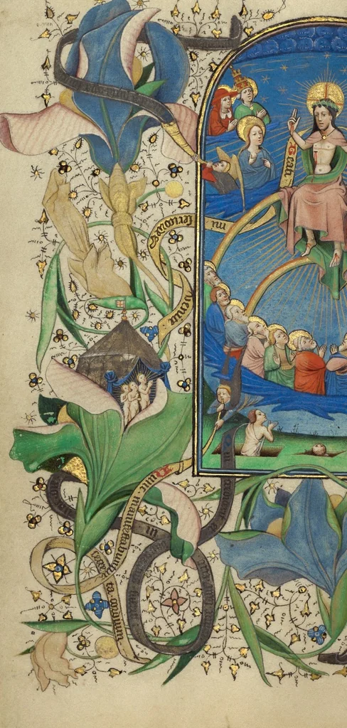 An illustration from Book of Hours, 1450, leaf 52