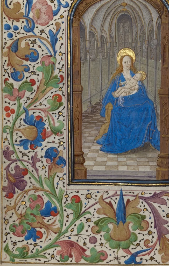 An illustration from Book of Hours, 1450, leaf 55