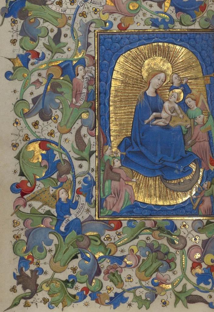 An illustration from Book of Hours, 1450, leaf 56