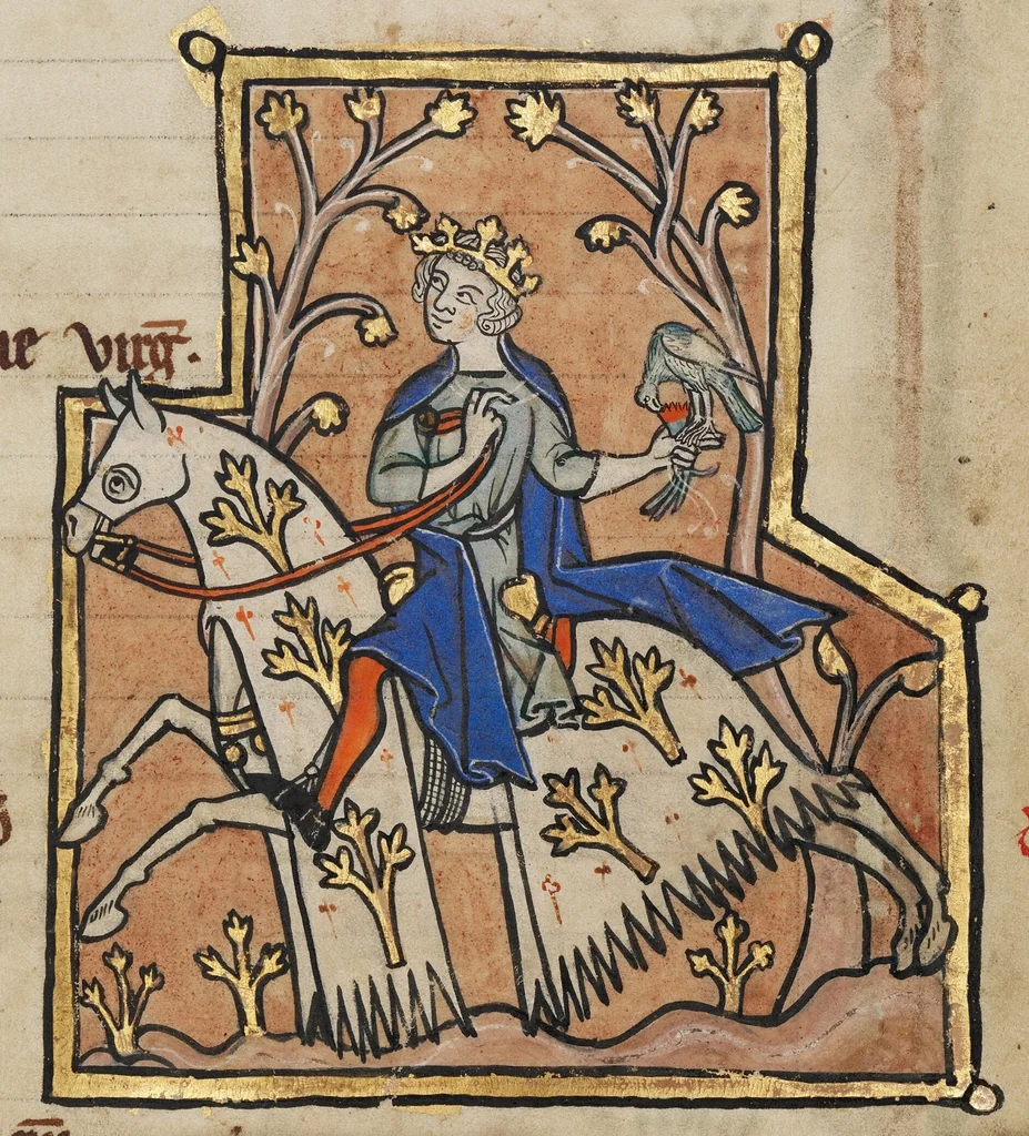 An illustration from Psalter, leaf 24