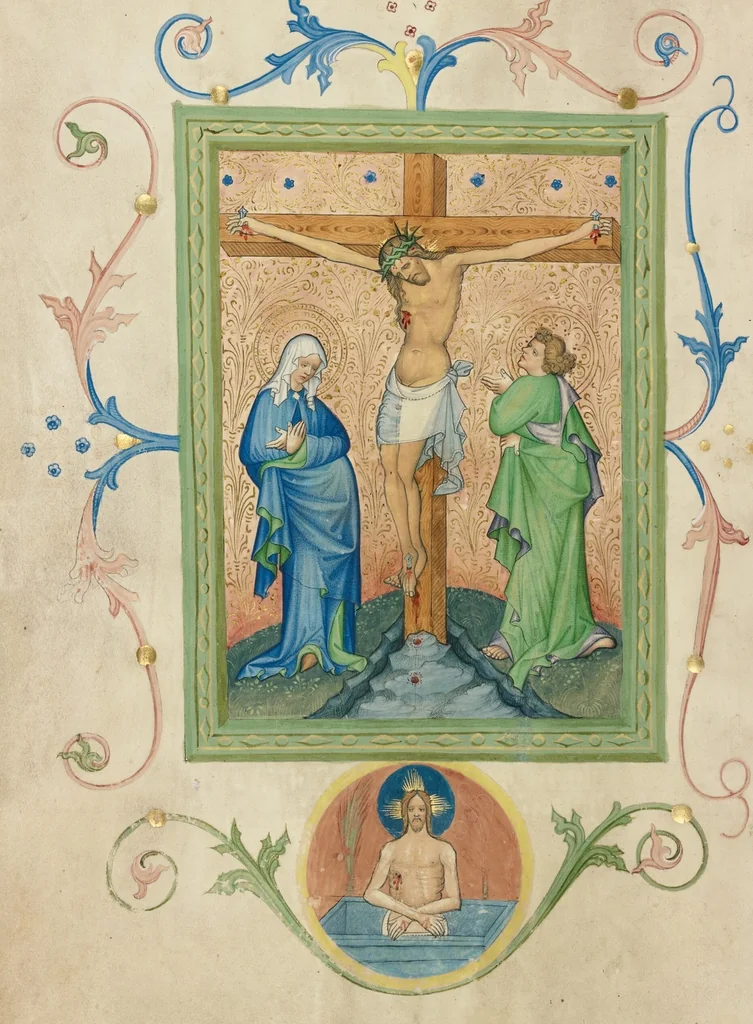 An illustration from Missal from the Collegium Ducale, 1420, leaf 39