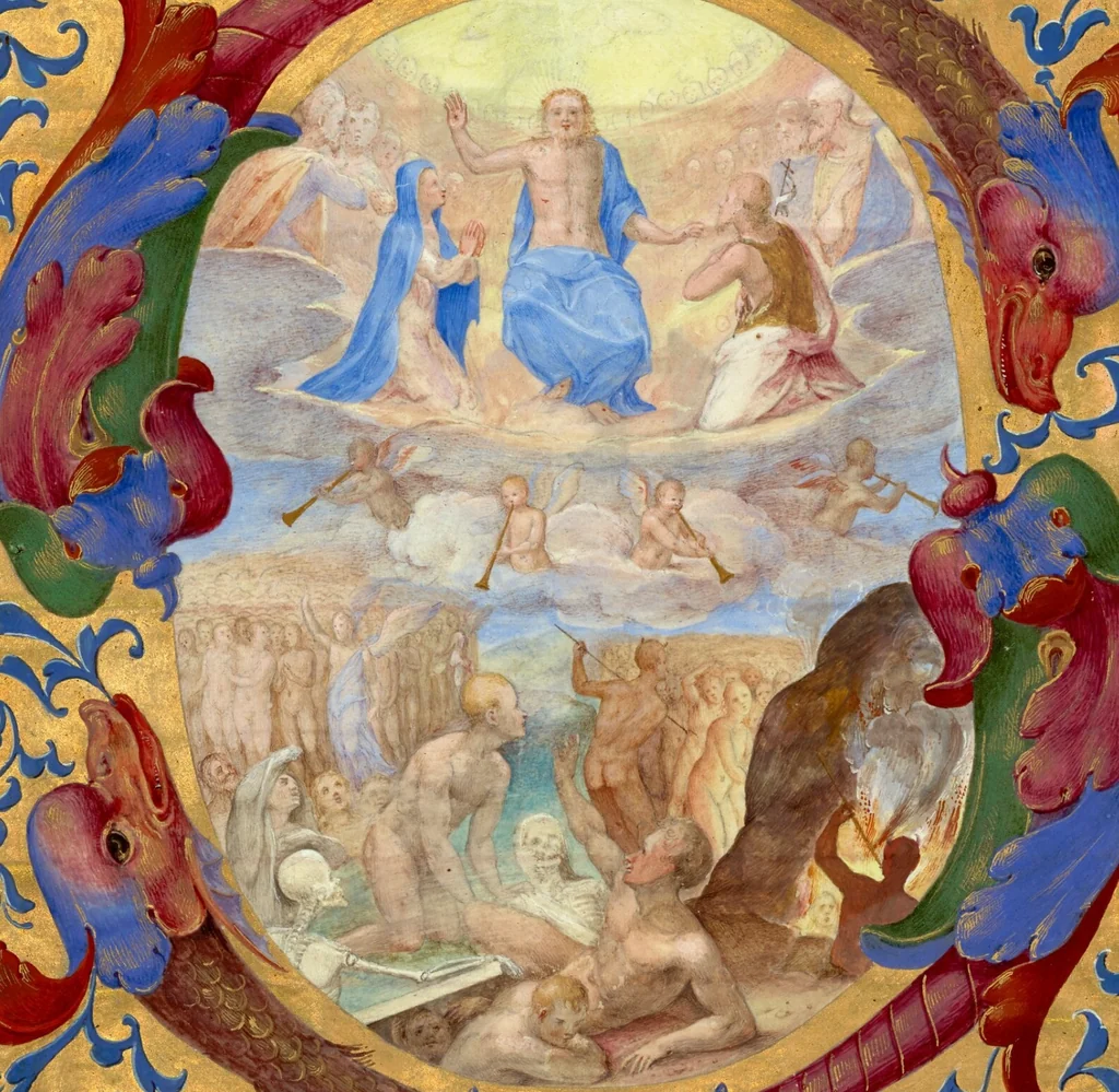 An illustration from Cutting from a gradual, 1567, leaf 1