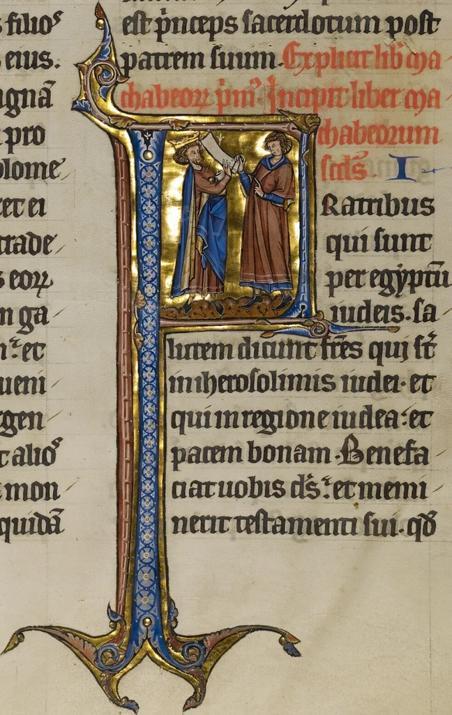 An illustration from Marquette Bible, vol. 3, 1270, leaf 5