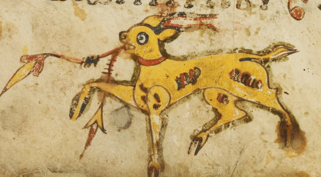 An illustration from Leaf from Life of Apa Samuel, 950, leaf 2