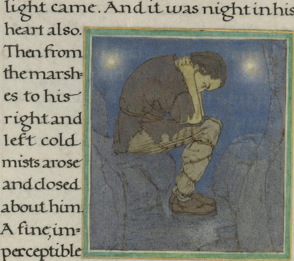 An illustration from The Story of a Hunter, 1908, leaf 4