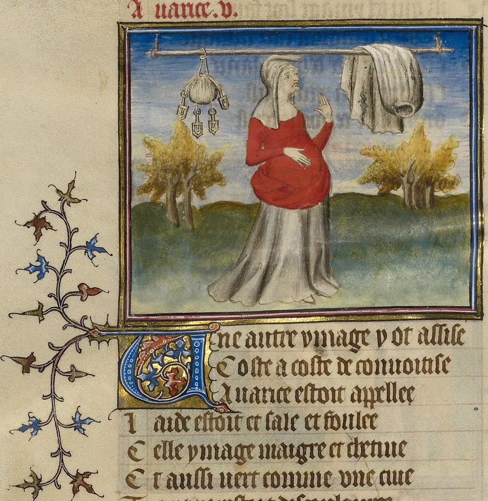 An illustration from Roman de la Rose, 1405, leaf 16