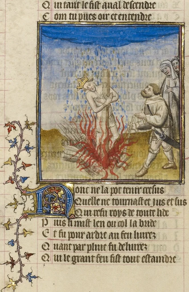 An illustration from Roman de la Rose, 1405, leaf 27