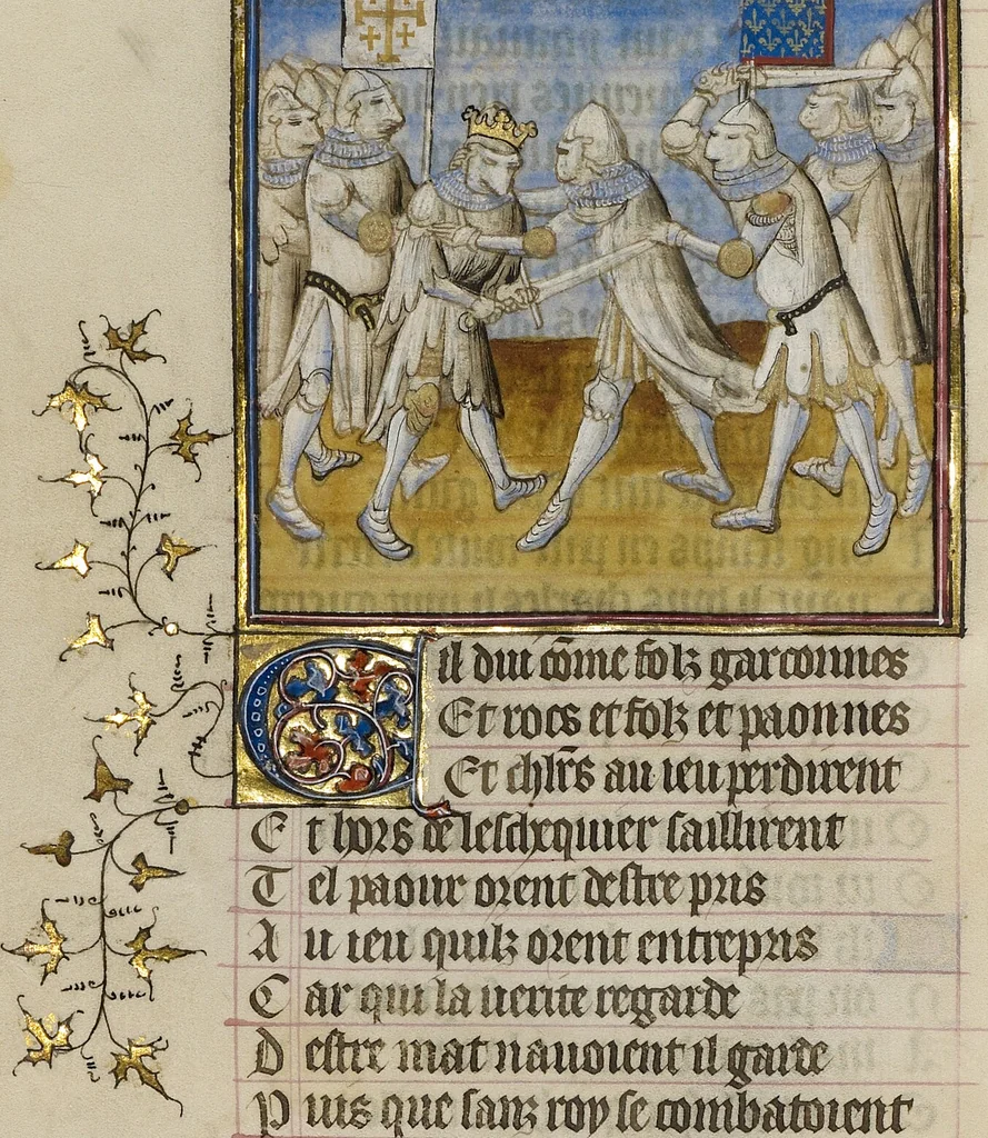 An illustration from Roman de la Rose, 1405, leaf 31