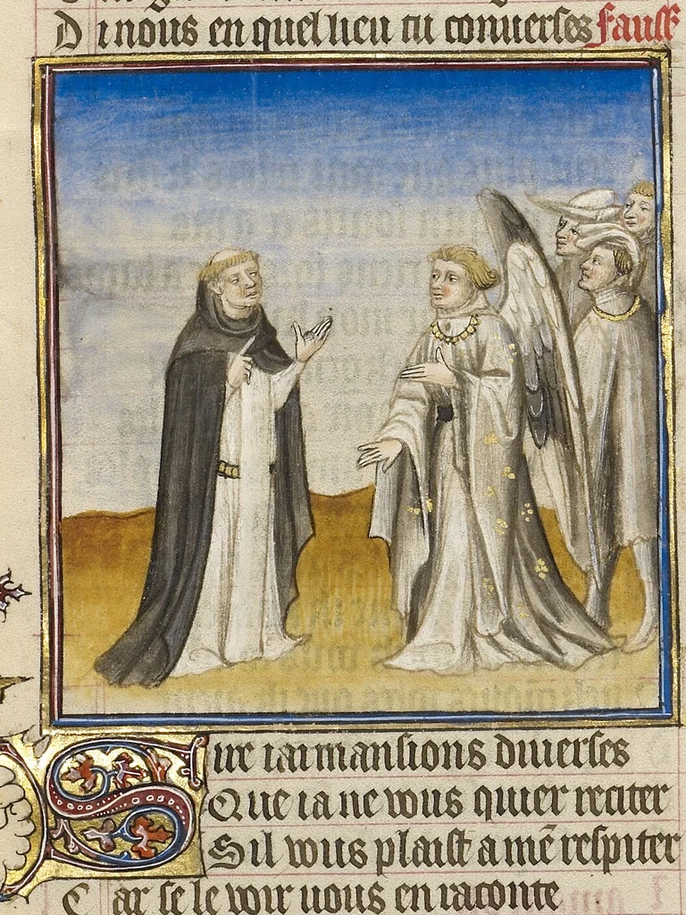 An illustration from Roman de la Rose, 1405, leaf 55