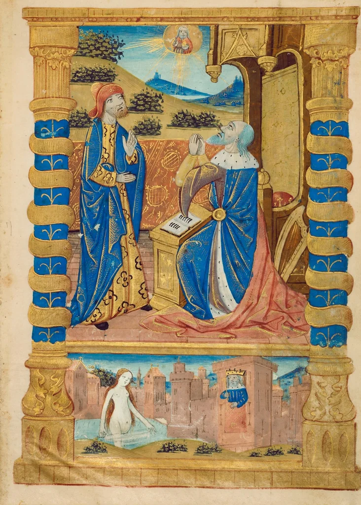 An illustration from Leaf from a Book of Hours, 1500, leaf 1