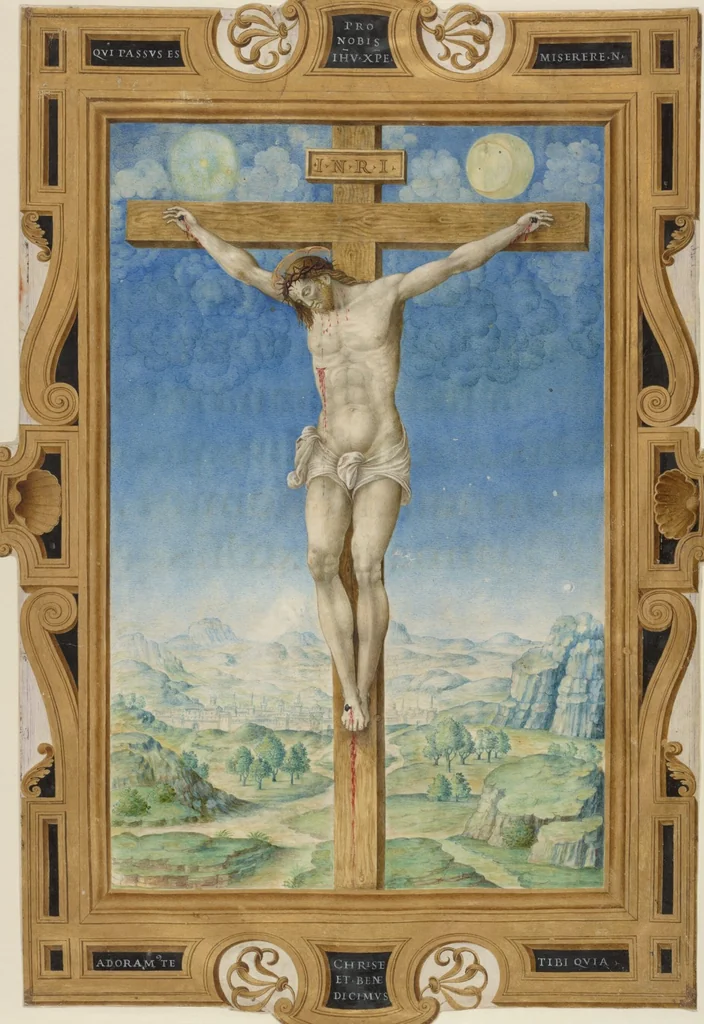 An illustration from Miniature from a Missal, 1545, leaf 1