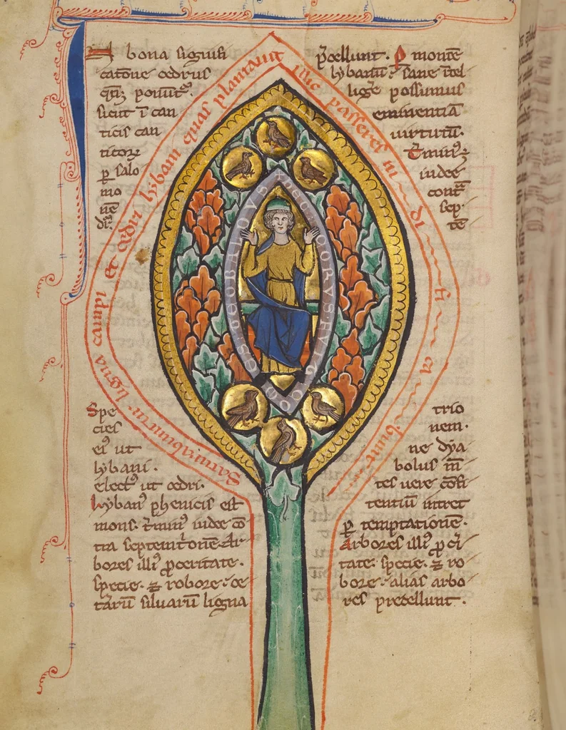 An illustration from Bestiary, 1270, leaf 19
