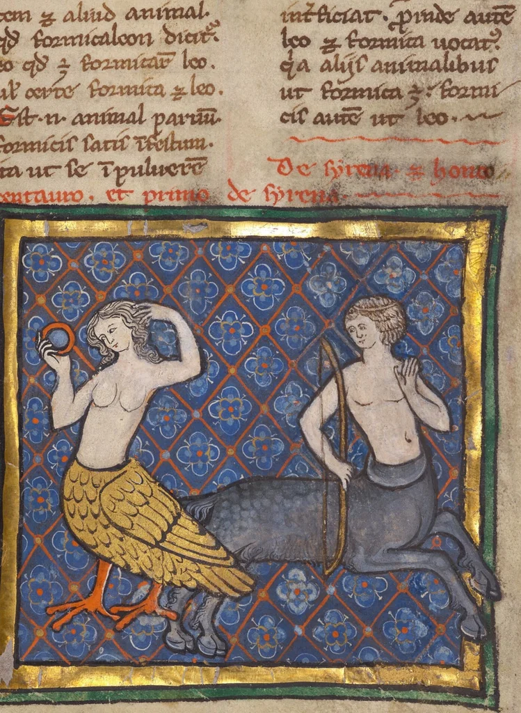 An illustration from Bestiary, 1270, leaf 38