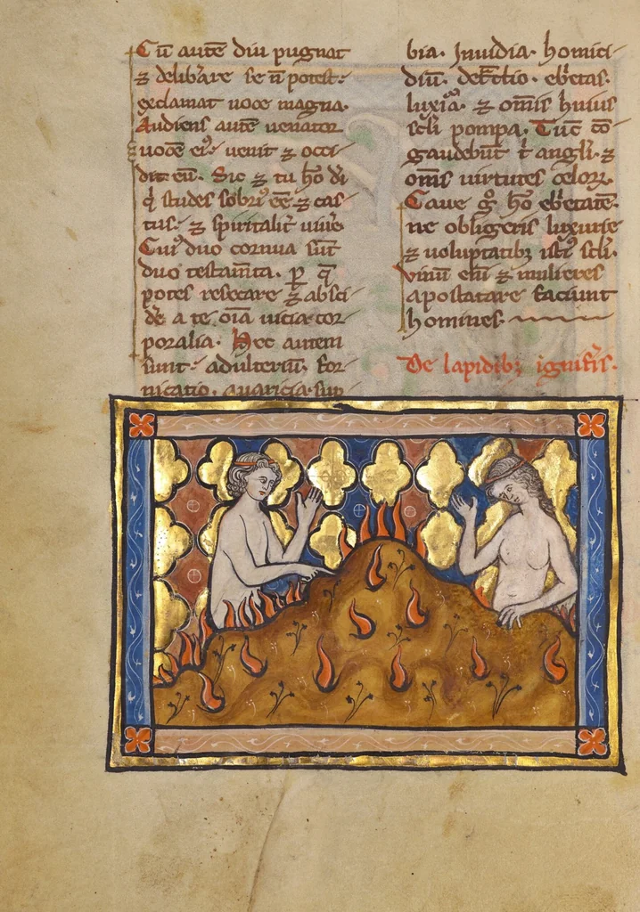 An illustration from Bestiary, 1270, leaf 60