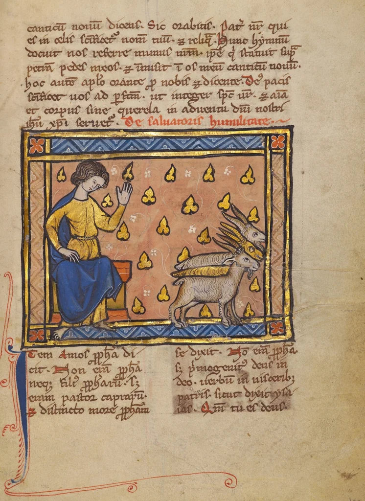 An illustration from Bestiary, 1270, leaf 64