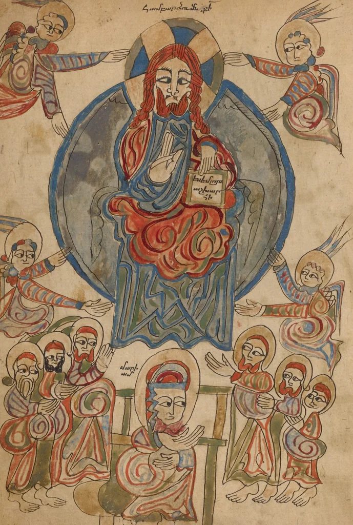 An illustration from Gospel Book, 1386, leaf 20