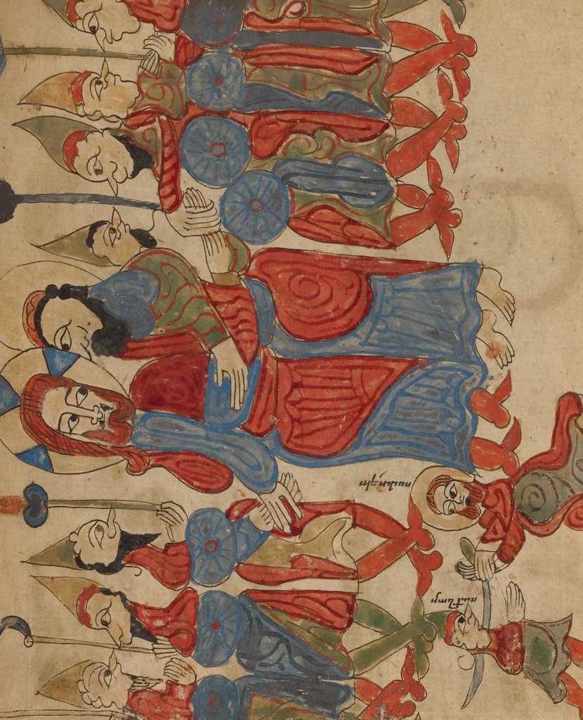An illustration from Gospel Book, 1386, leaf 22