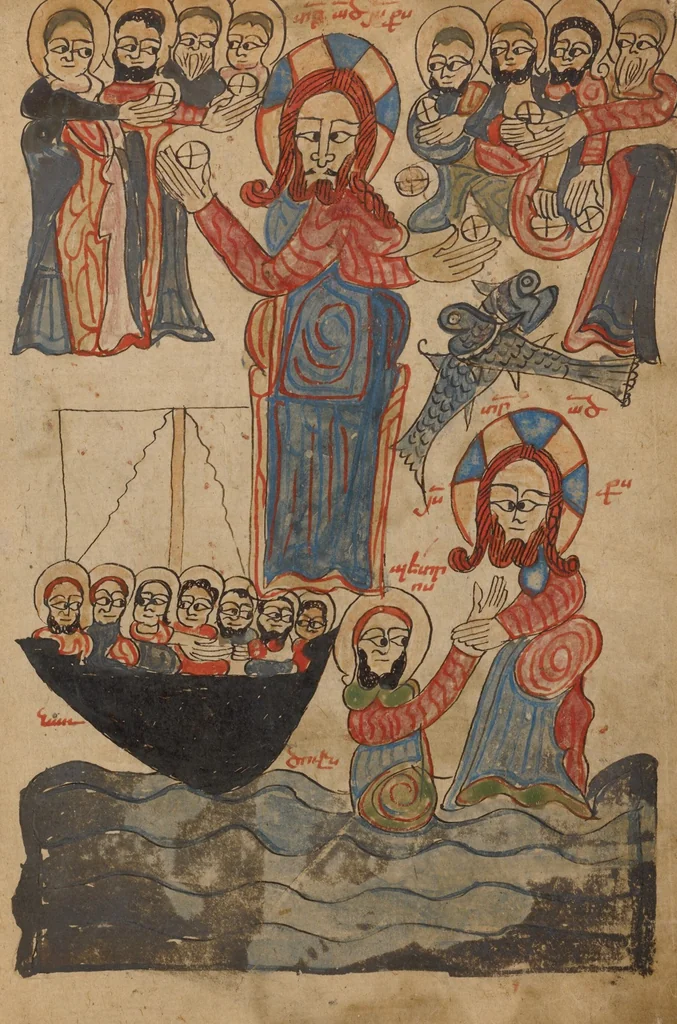An illustration from Gospel Book, 1386, leaf 25