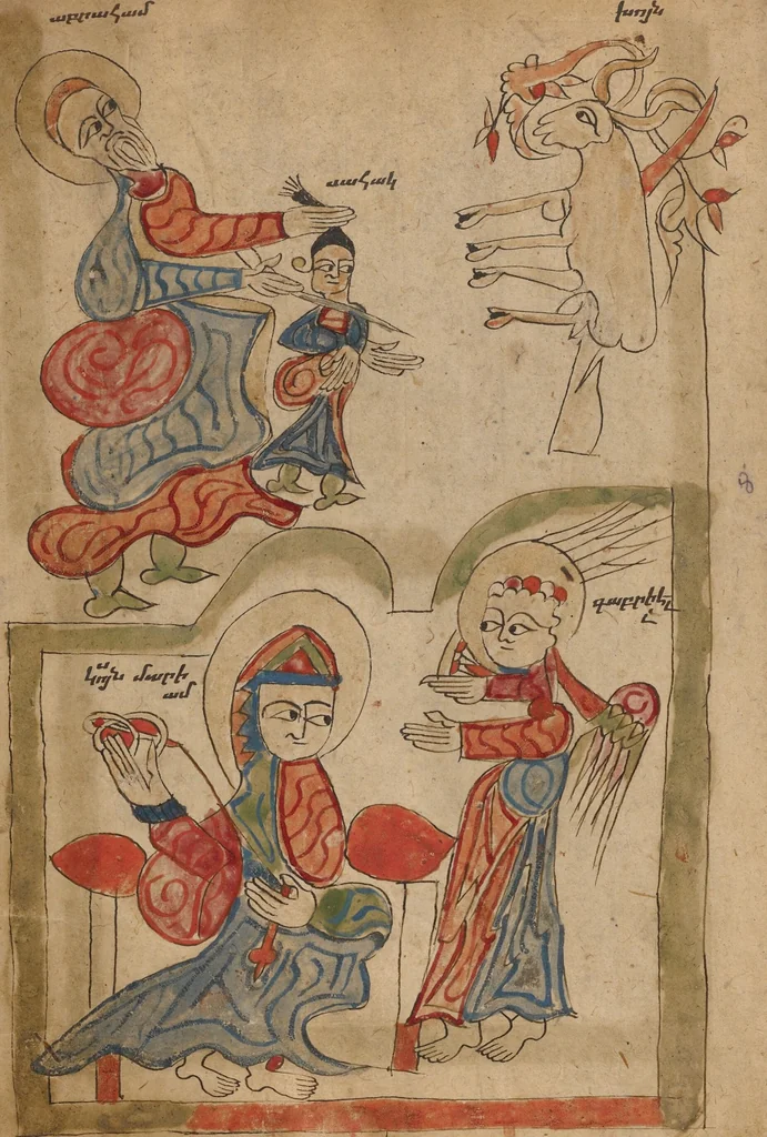 An illustration from Gospel Book, 1386, leaf 29
