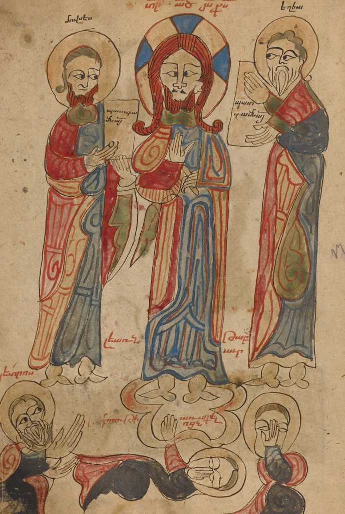 An illustration from Gospel Book, 1386, leaf 31