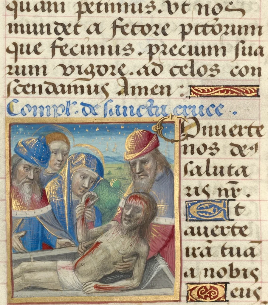 An illustration from Poncher Hours, 1500, leaf 19