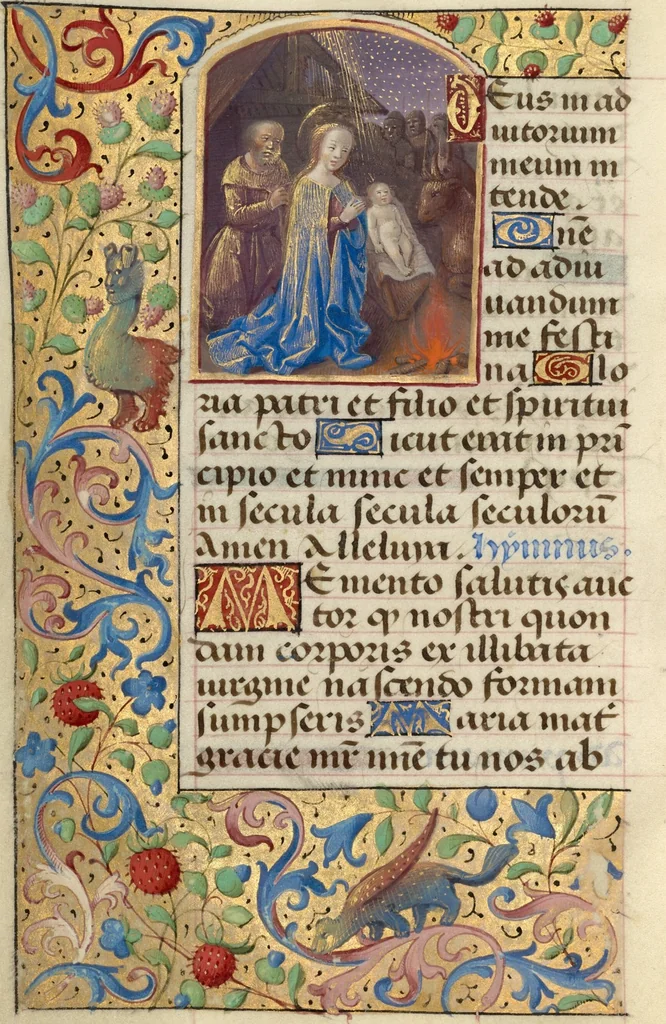 An illustration from Poncher Hours, 1500, leaf 32