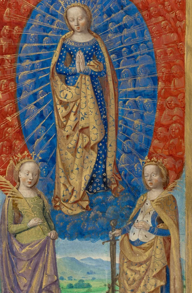 An illustration from Poncher Hours, 1500, leaf 57