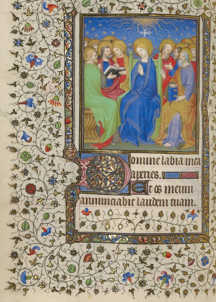 An illustration from Book of Hours, 1415, leaf 42