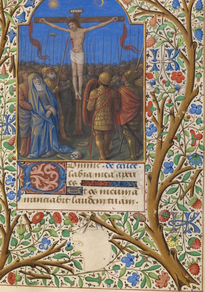 An illustration from Katherine Hours, 1480, leaf 23